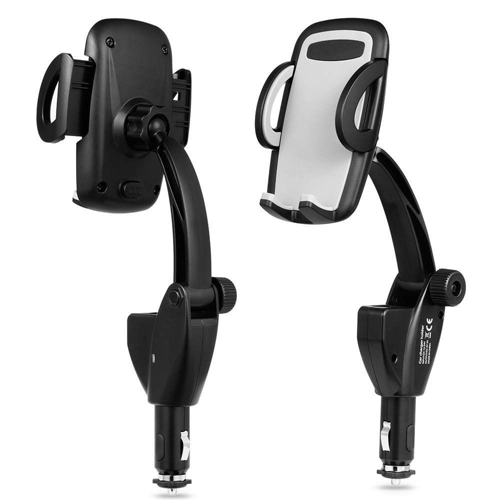Black Car Phone Mount Charger with Cradle & 3A Dual USB Port I401