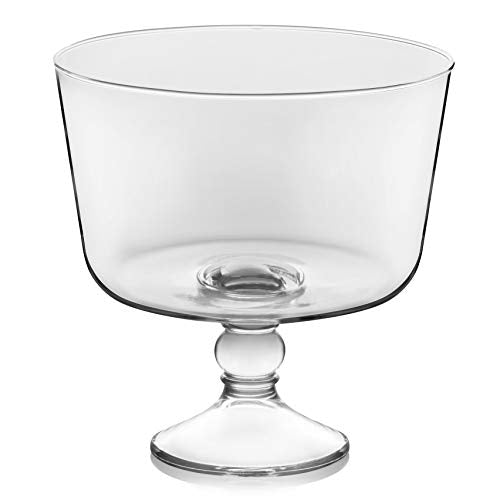 Clear 96 oz Footed Glass Trifle Bowl K7551