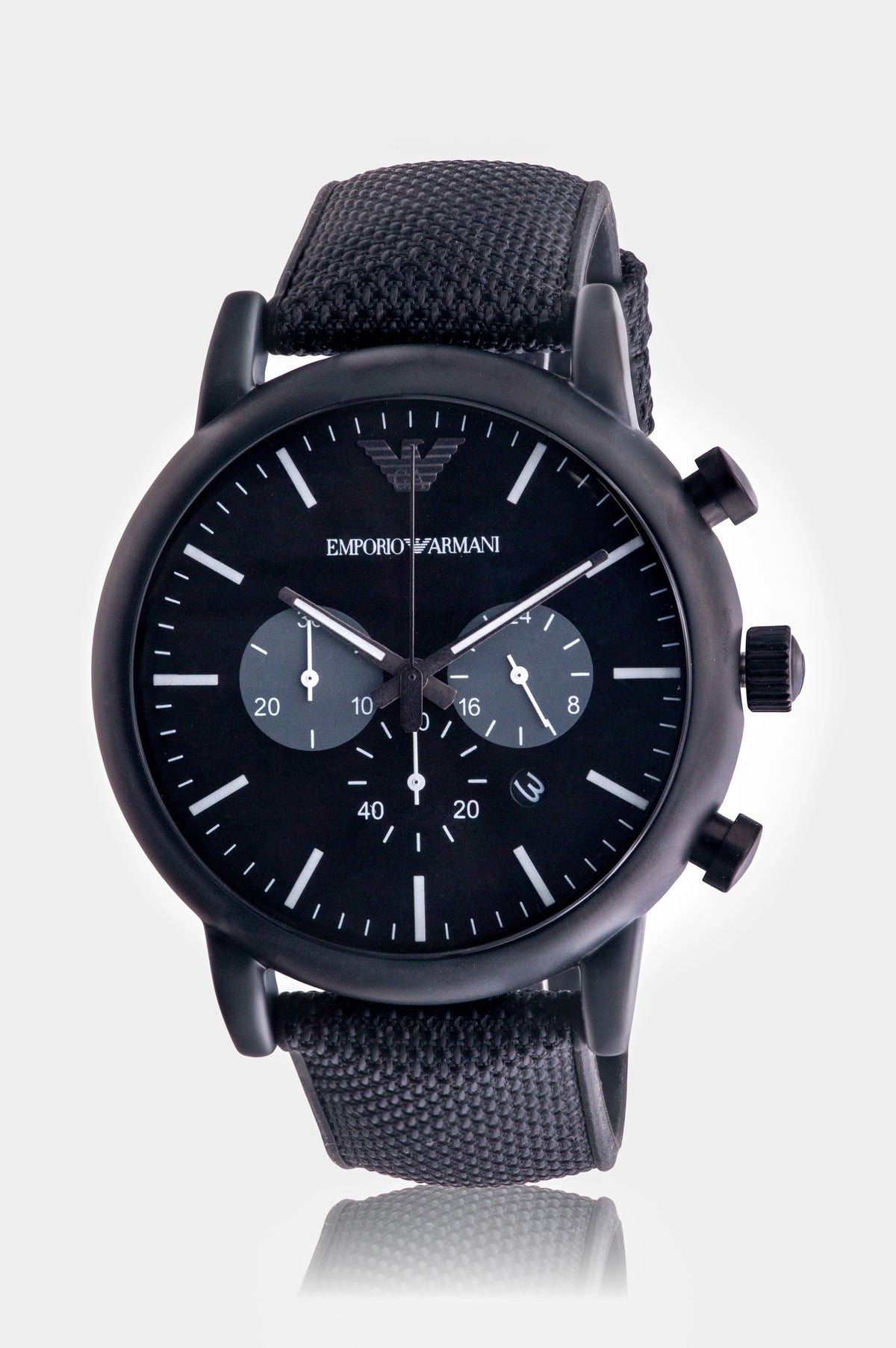 Silicone Chronograph Mens Watch Q20474
