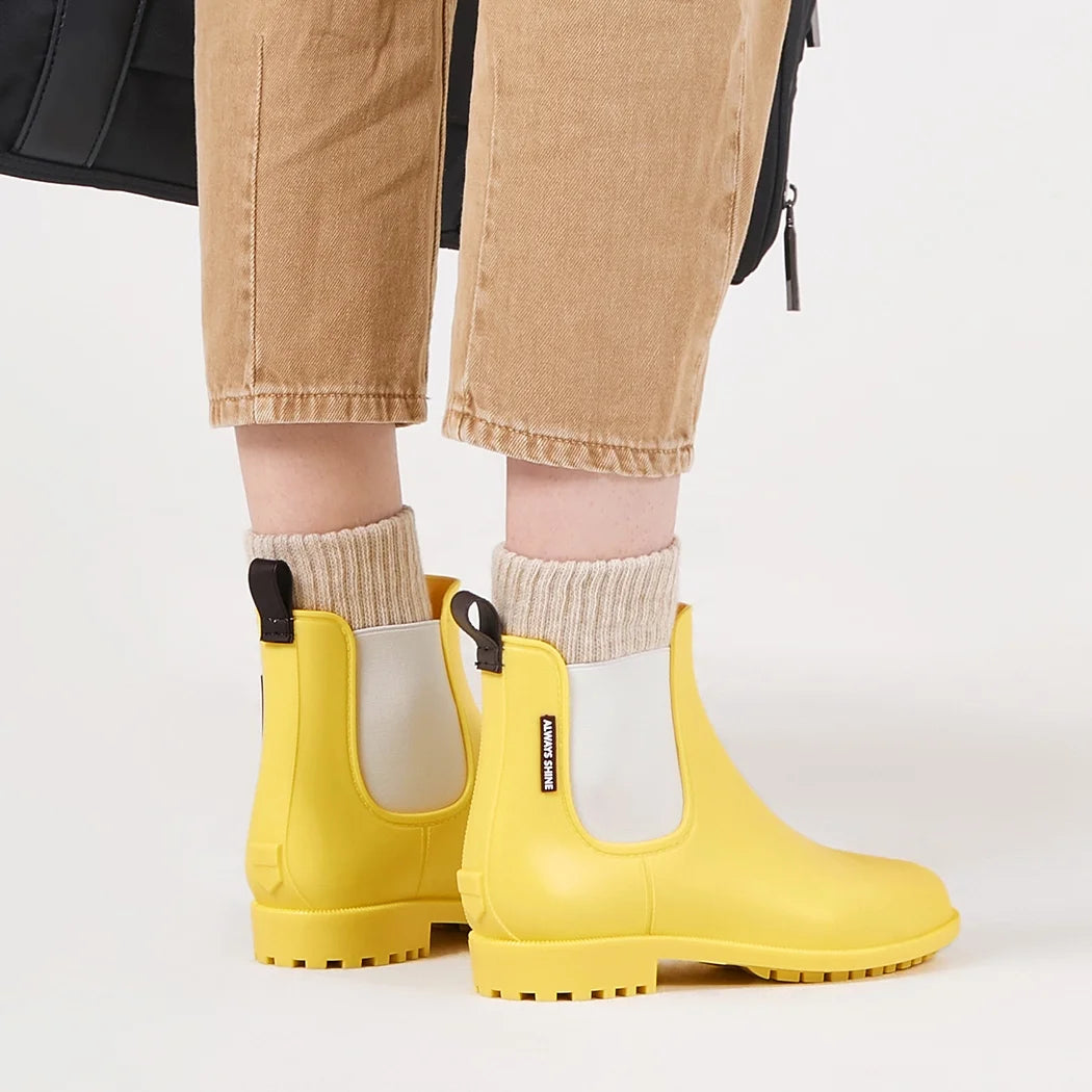 Short Chelsea Rain Boots for Women C458