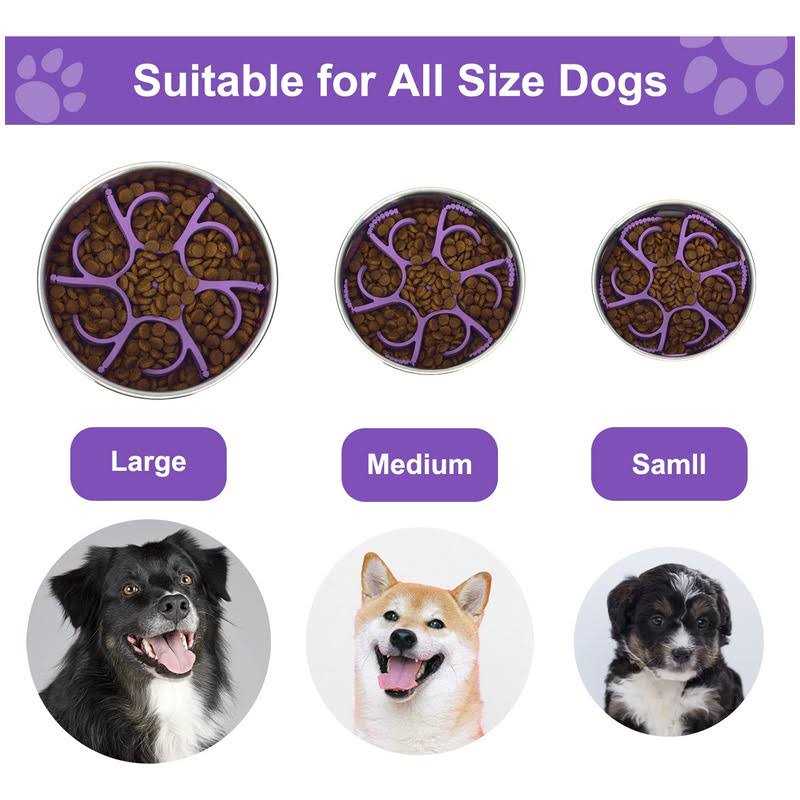 Silicone Spiral Slow Feeder Dog Bowl Q248410