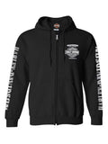 Black Full-Zippered Sweatshirt M63326