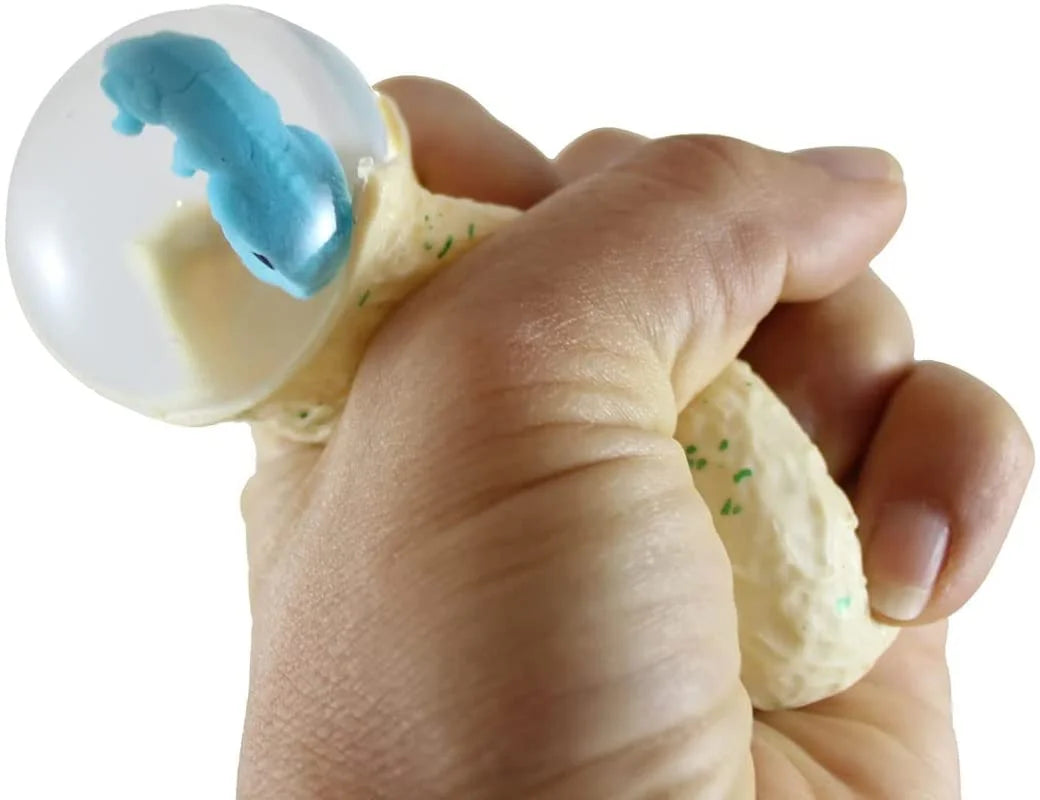 Set of 4 Hatching Dinosaur Egg Squeeze Stress Ball Sensory Fidget Toy G582