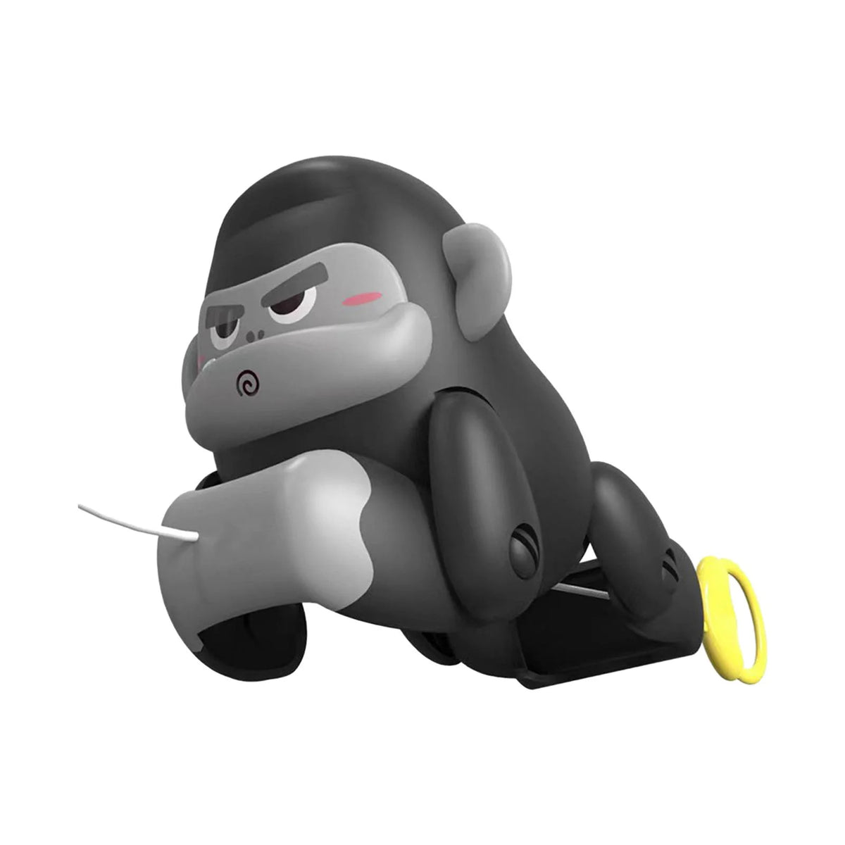 Black and Gray Pull Along Gorilla Toy O684242