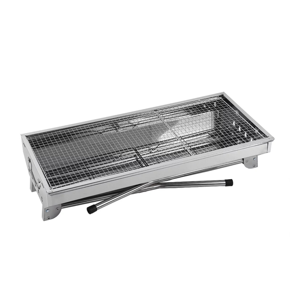 Charcoal Grill Stainless Steel BBQ Smoker Portable Y4601