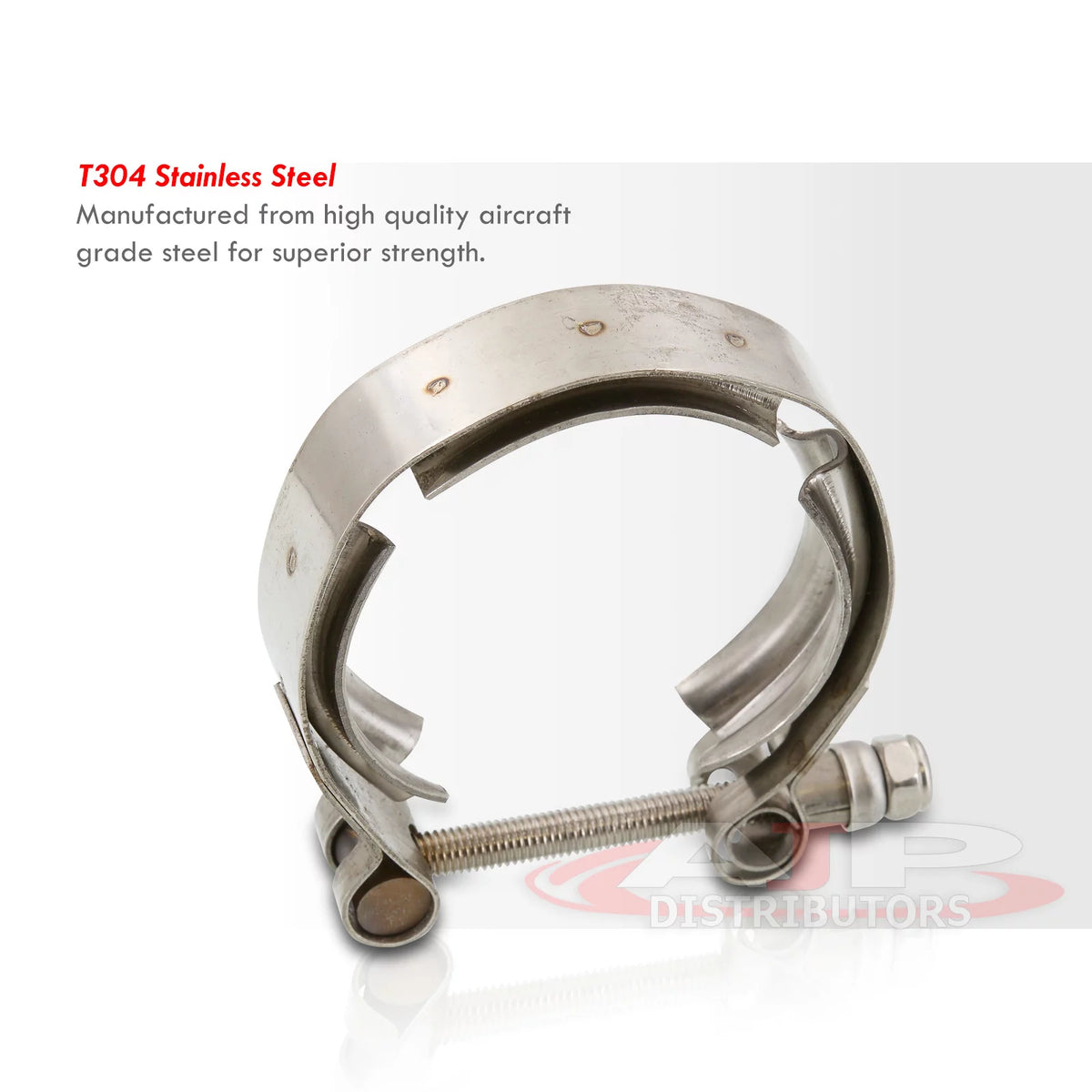 4" Stainless Steel V-Band Clamp + Flange Kit O712629
