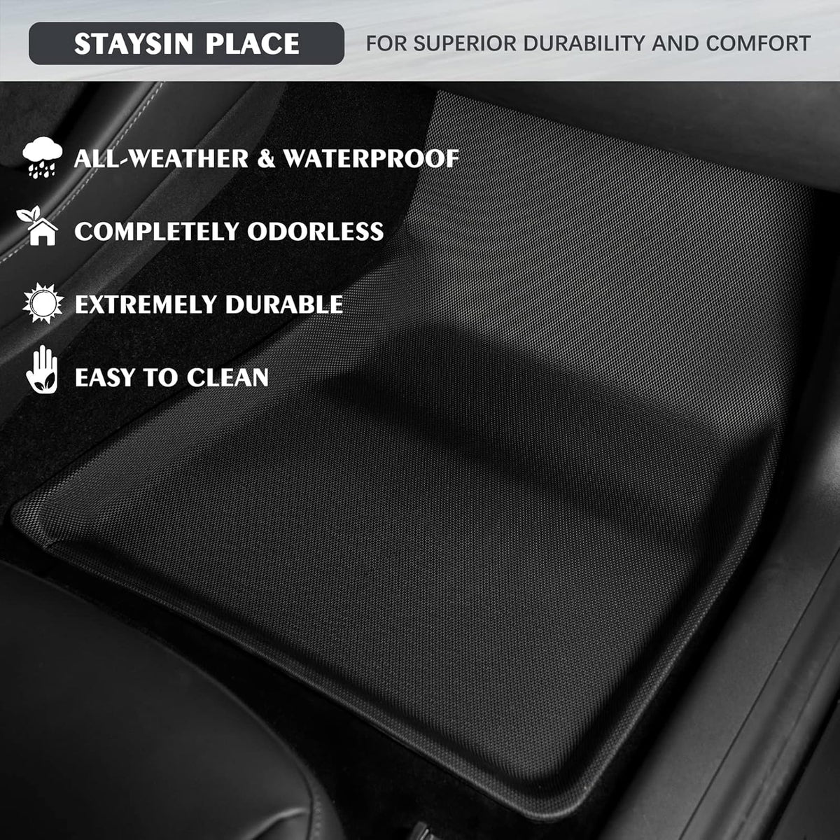 Waterproof 3D Floor Liners for Tesla Model 3 X729