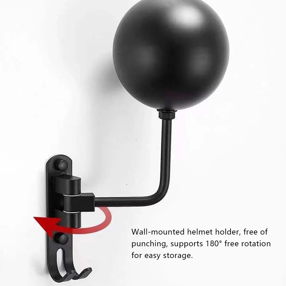 Metal Wall-Mount Helmet Holder Display Stand J915523