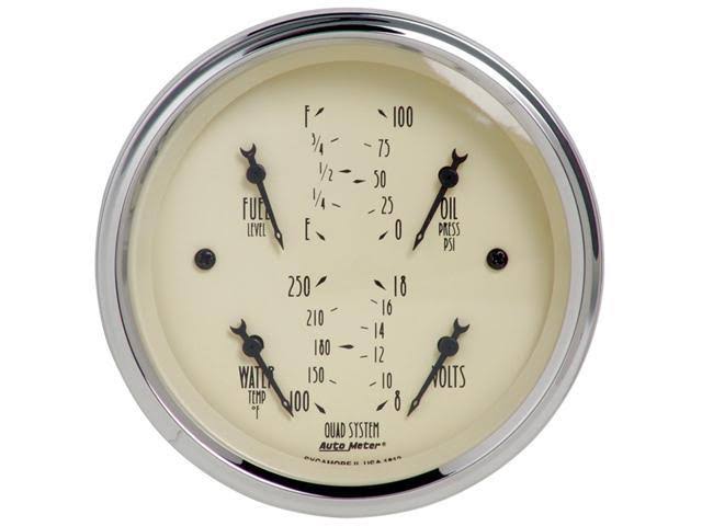 Antique Beige Quad Gauge F34885