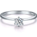 .15 Carat Round Brilliant Real Diamond Solitaire Engagement Ring in 10k White Gold S628055