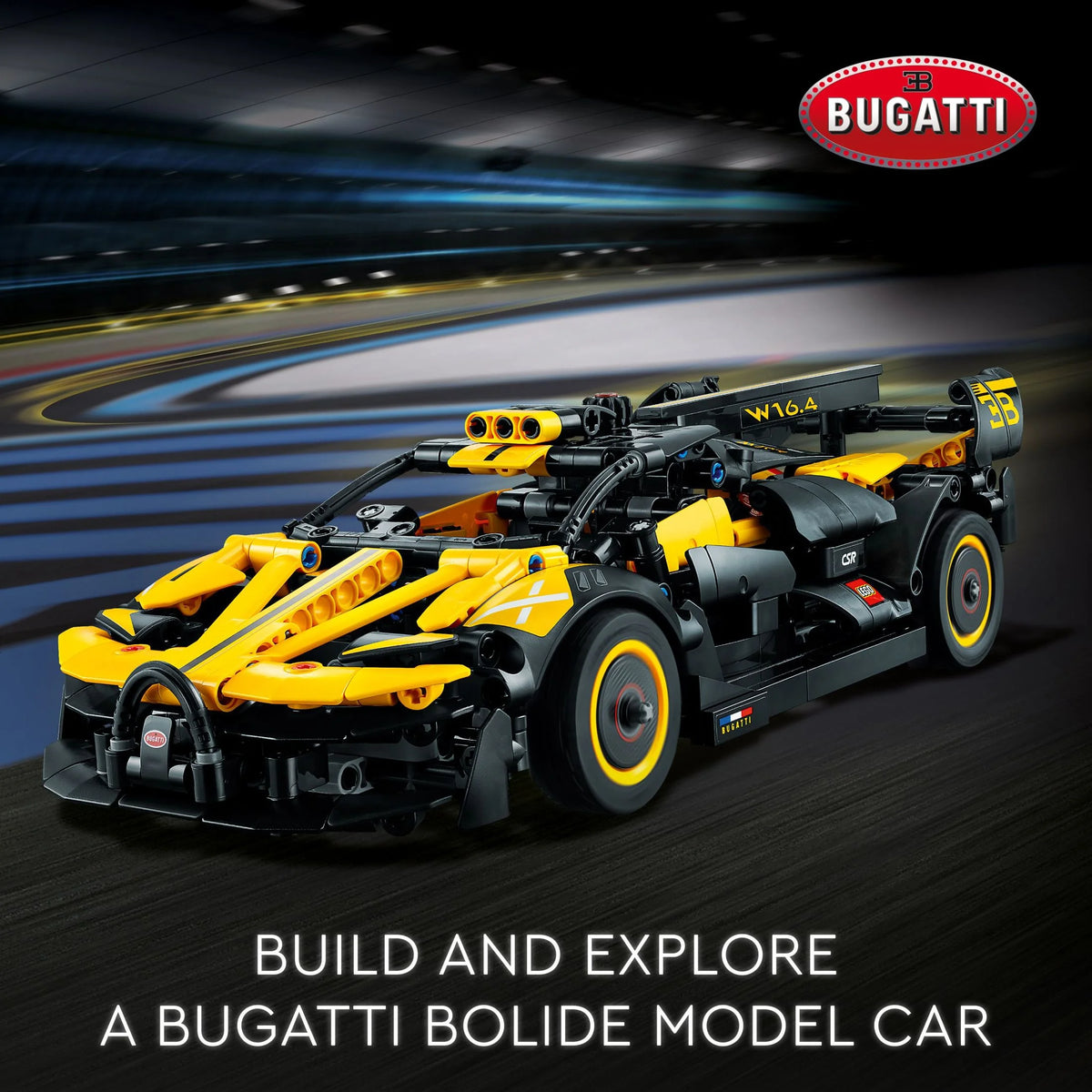 Technic Bugatti Bolide Racing Car Building Set E54845