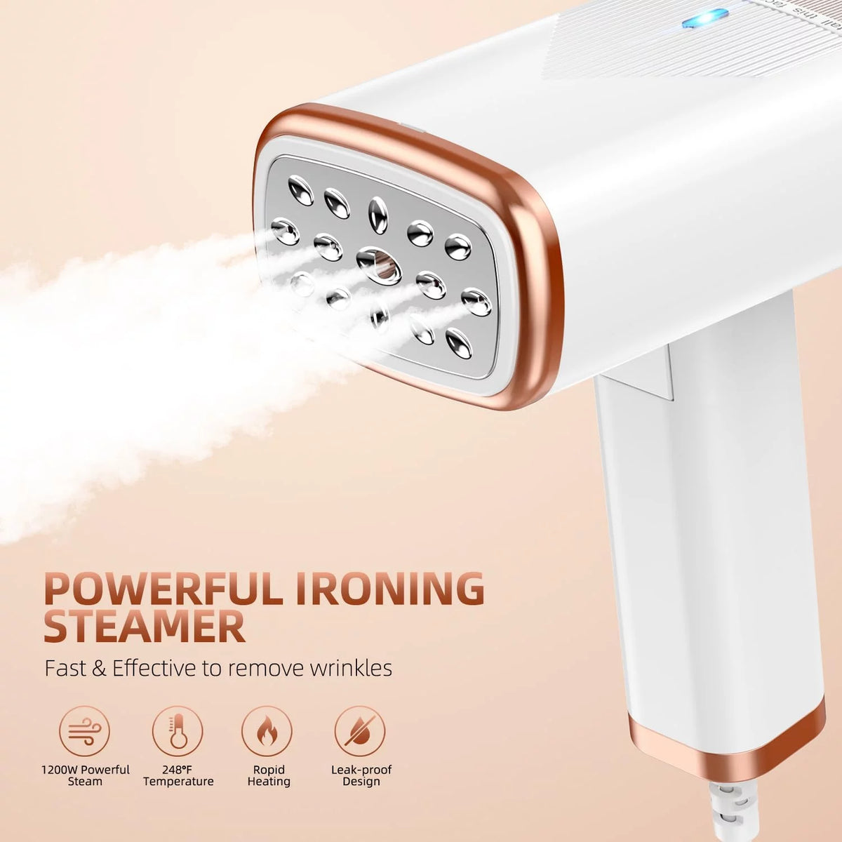 Portable Foldable Handheld Clothes Steamer 1000W 120ml J4290