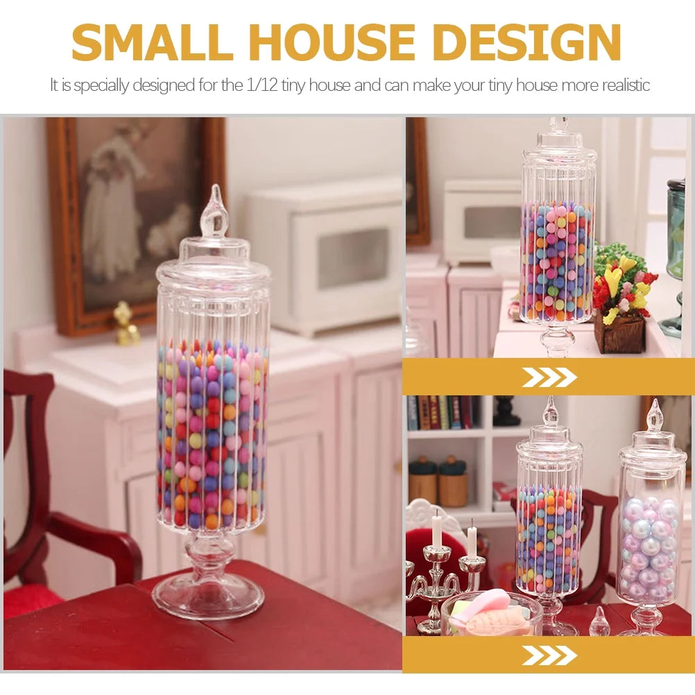 Mini Glass Candy Jars with Lids T30731