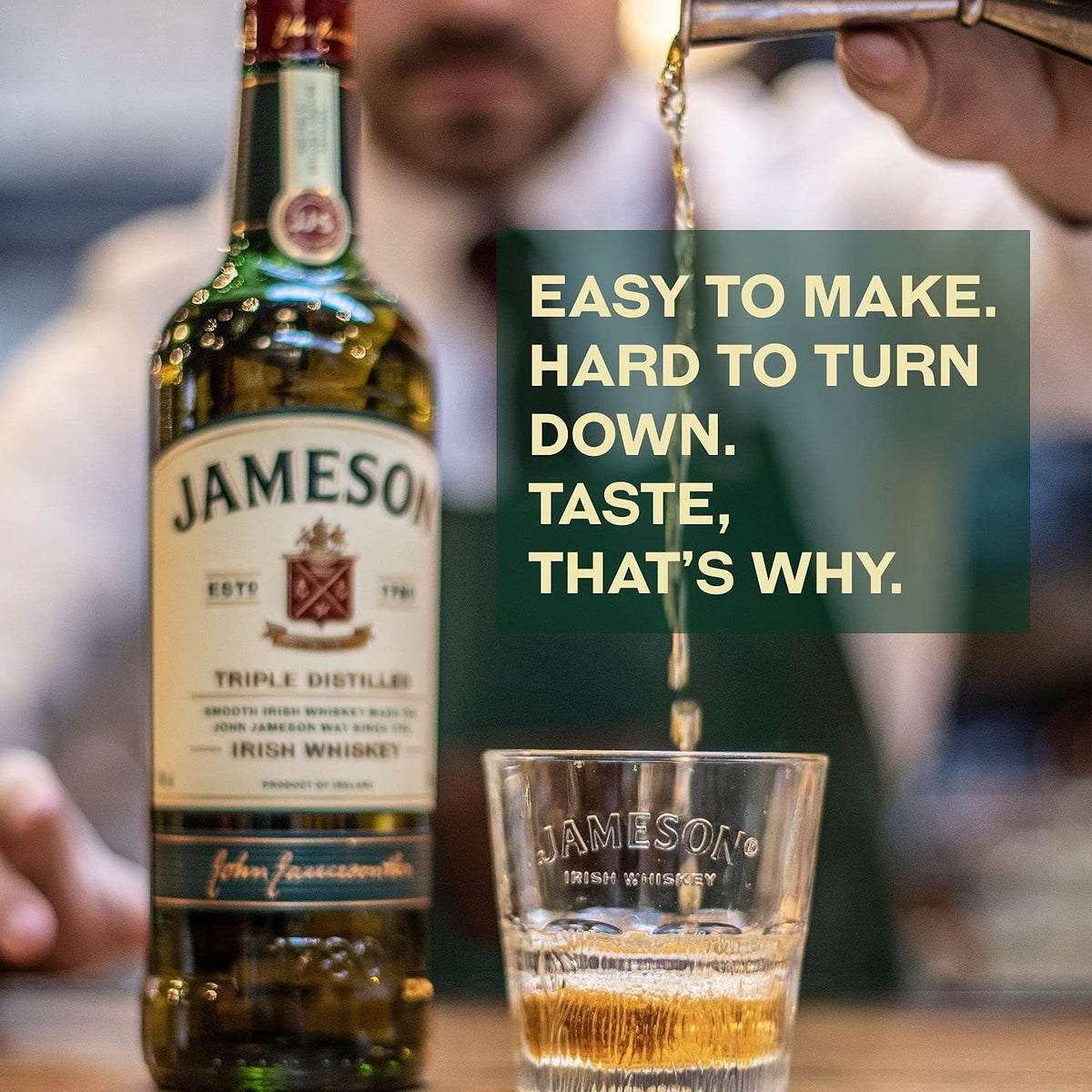Irish Whiskey, 750 ml Bottle, 80 Proof Y400