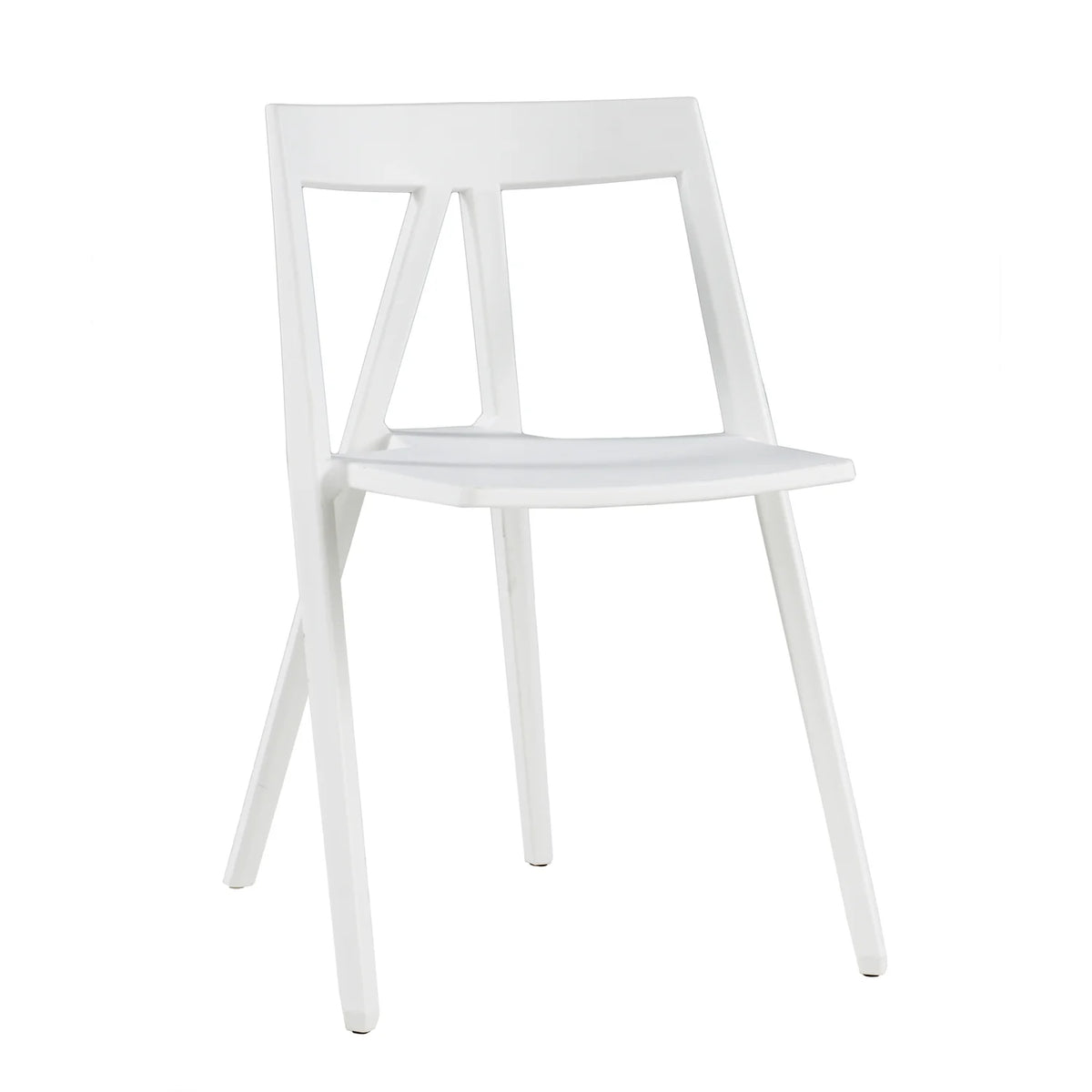 White Armless Chairs Q7835
