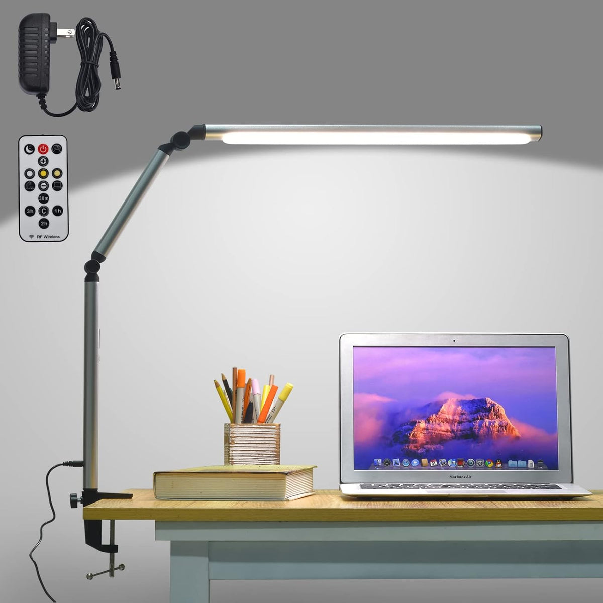 LED Desk Lamp with Clamp and Remote L505