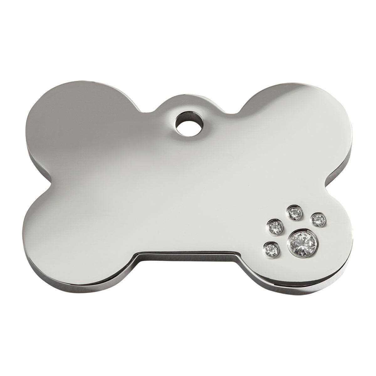 Diamante Pet ID Tag Bone B46708