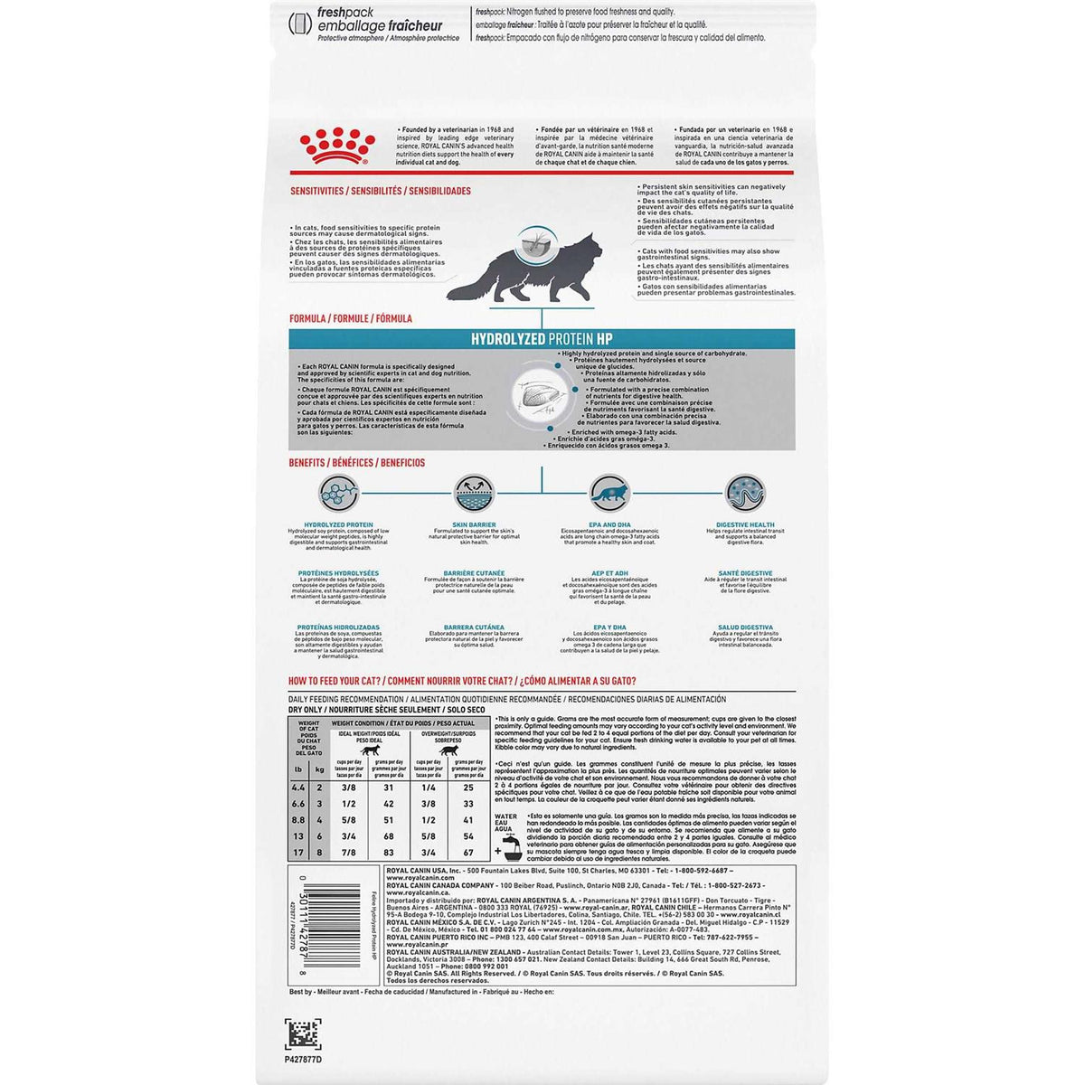 Hypoallergenic Hydrolyzed Protein Dry Cat Food N9144