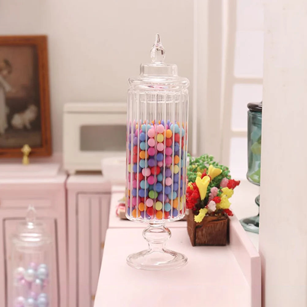 Mini Glass Candy Jars with Lids T30731