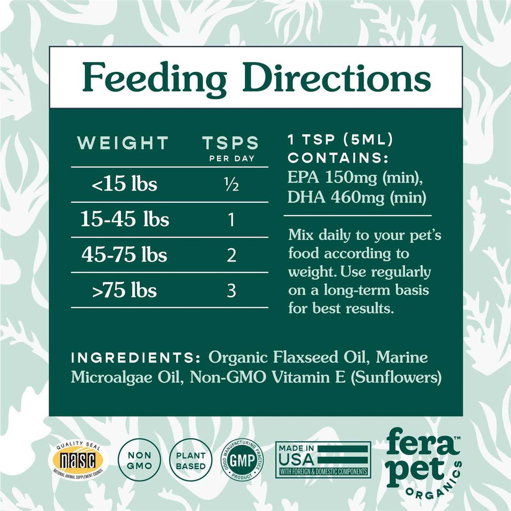 Vegan Omega-3 6, 9s Algae Oil Pet Supplies K1401