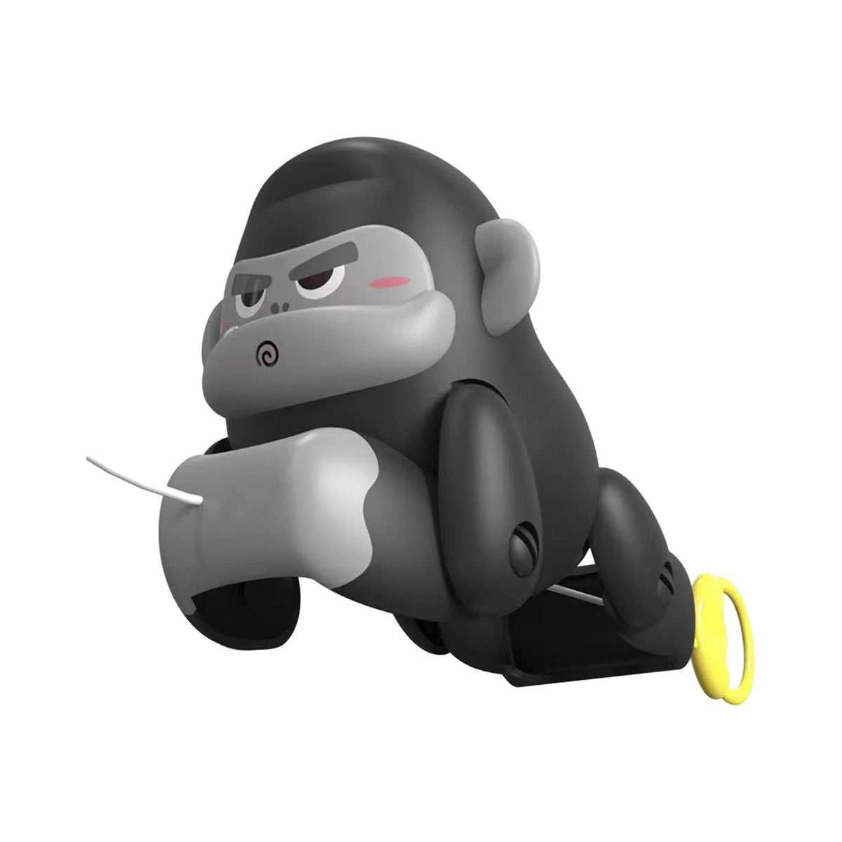 Black and Gray Pull Along Gorilla Toy O684242