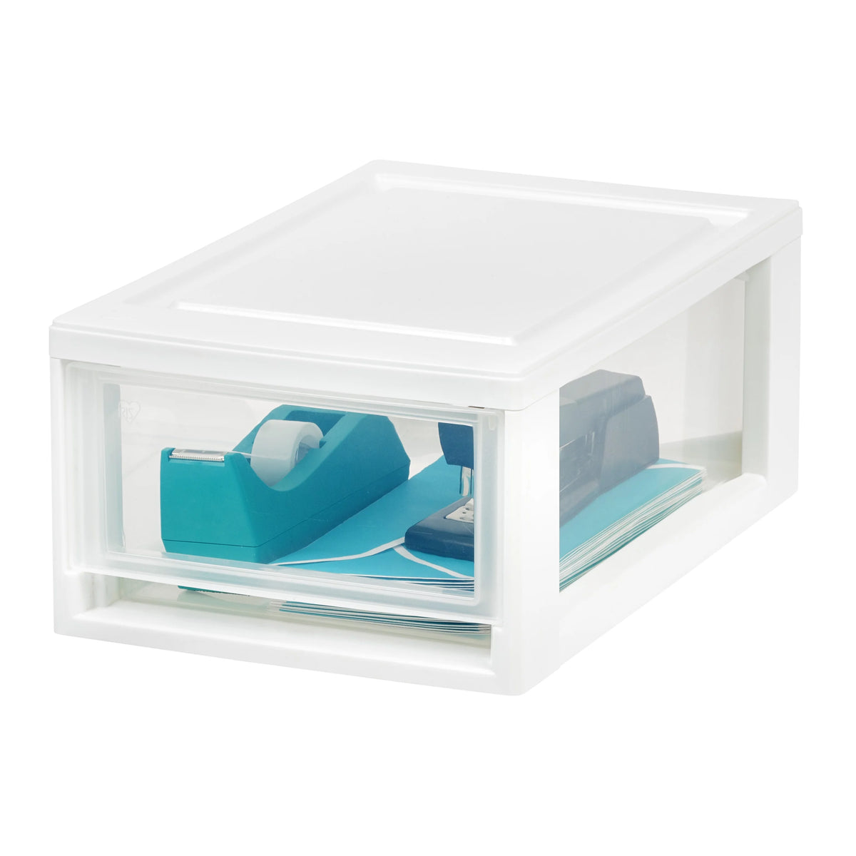 Small Desktop Stacking Drawer Unit 4 Pack White C800