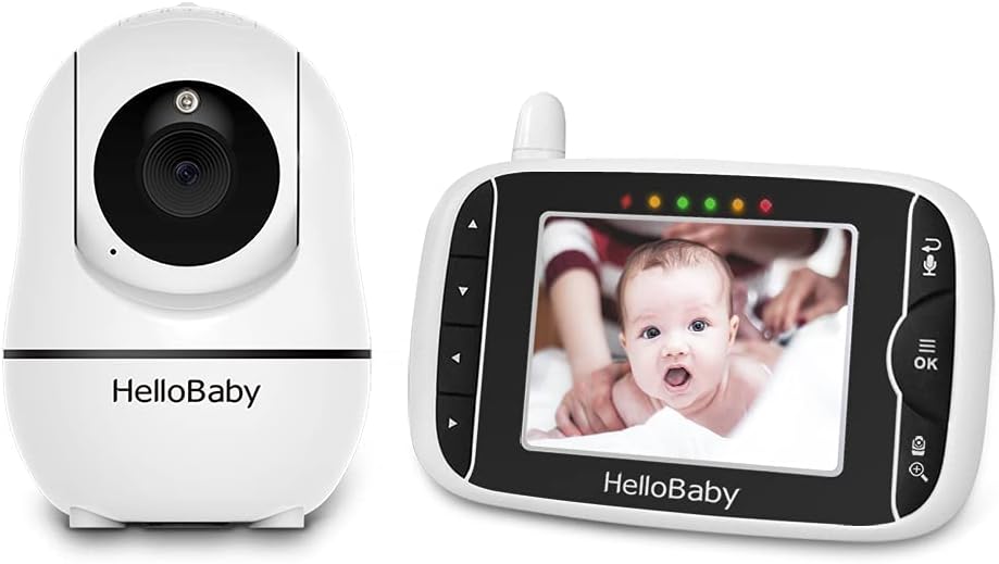 Baby Monitor with Camera and Audio, 3.2'' LCD Screen, Infrared Night Vision, Two Way Audio T16261