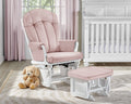White Glider & Ottoman E14268