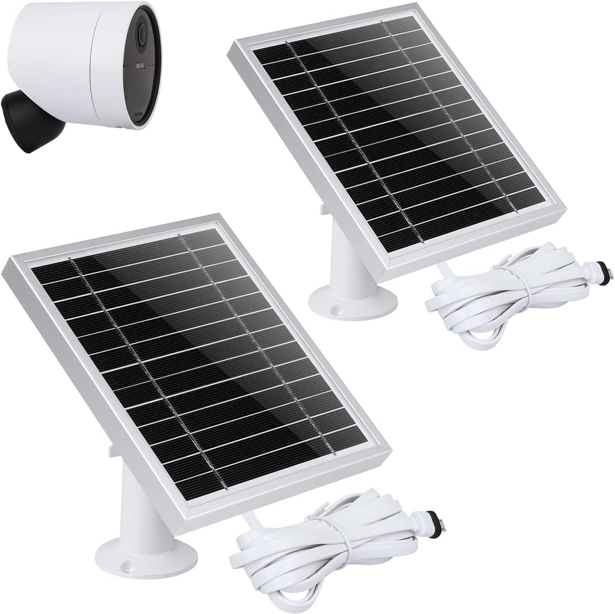 Silver 3PACK Solar Panel for Outdoor Security Camera L97727