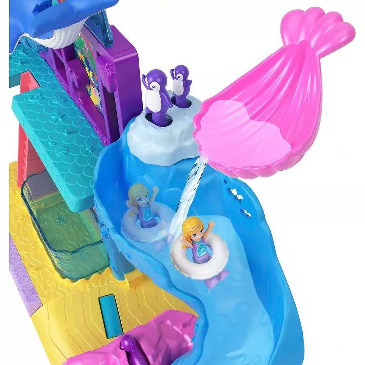 Polly Pocket Pollyville Aquarium Playset with 2 Dolls U73309
