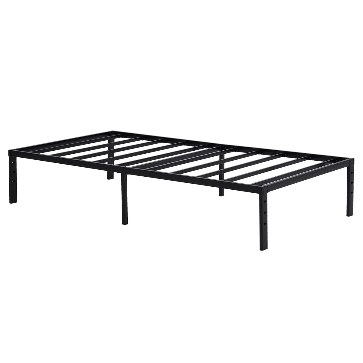 Twin Size Black Metal Platform Bed Q71683