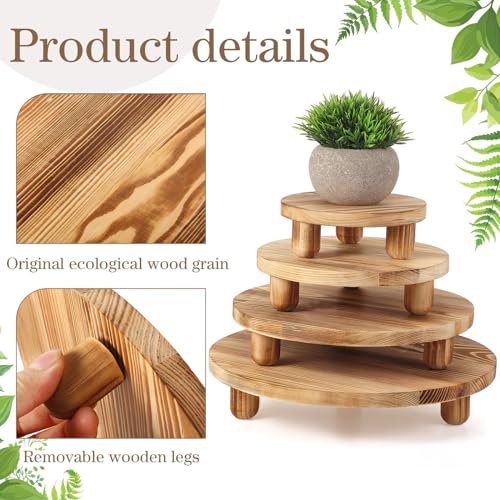 4 Pack Wooden Plant Stool Display Stand C666802