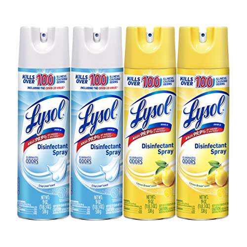 Lemon Breeze Disinfectant Spray, 19 Fl Oz (Pack of 2) G52050