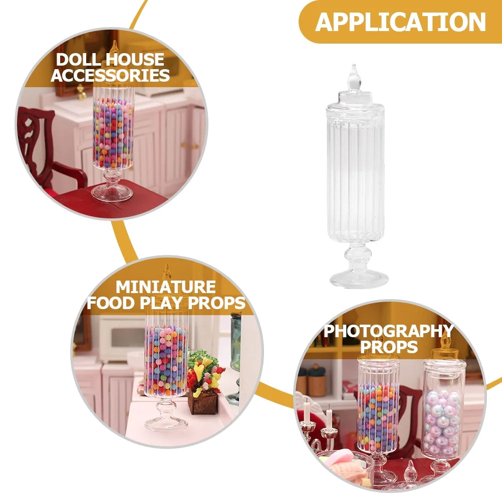 Mini Glass Candy Jars with Lids T30731