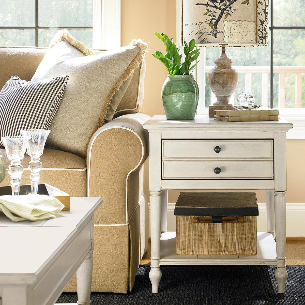 Cotton End Table C96068