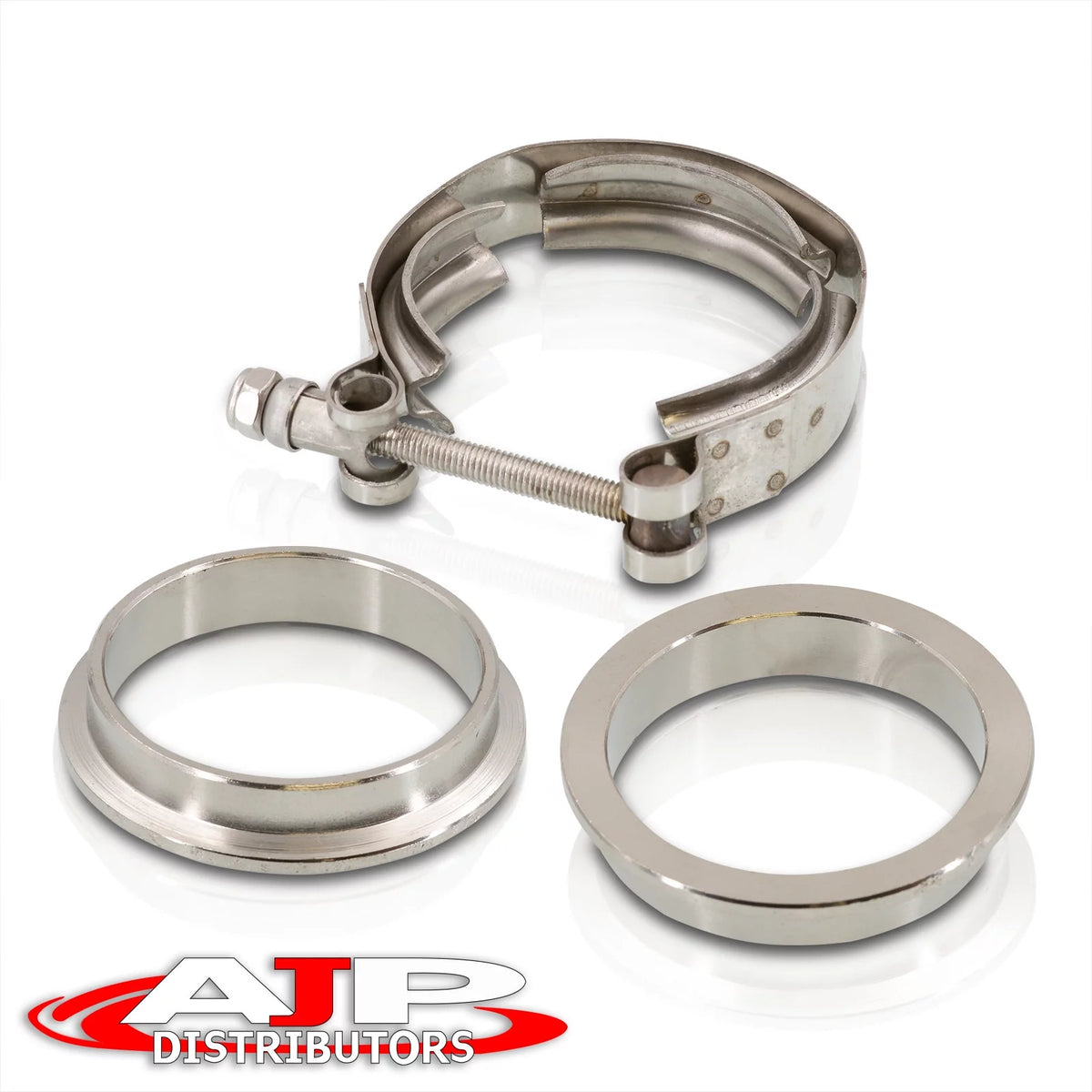 4" Stainless Steel V-Band Clamp + Flange Kit O712629