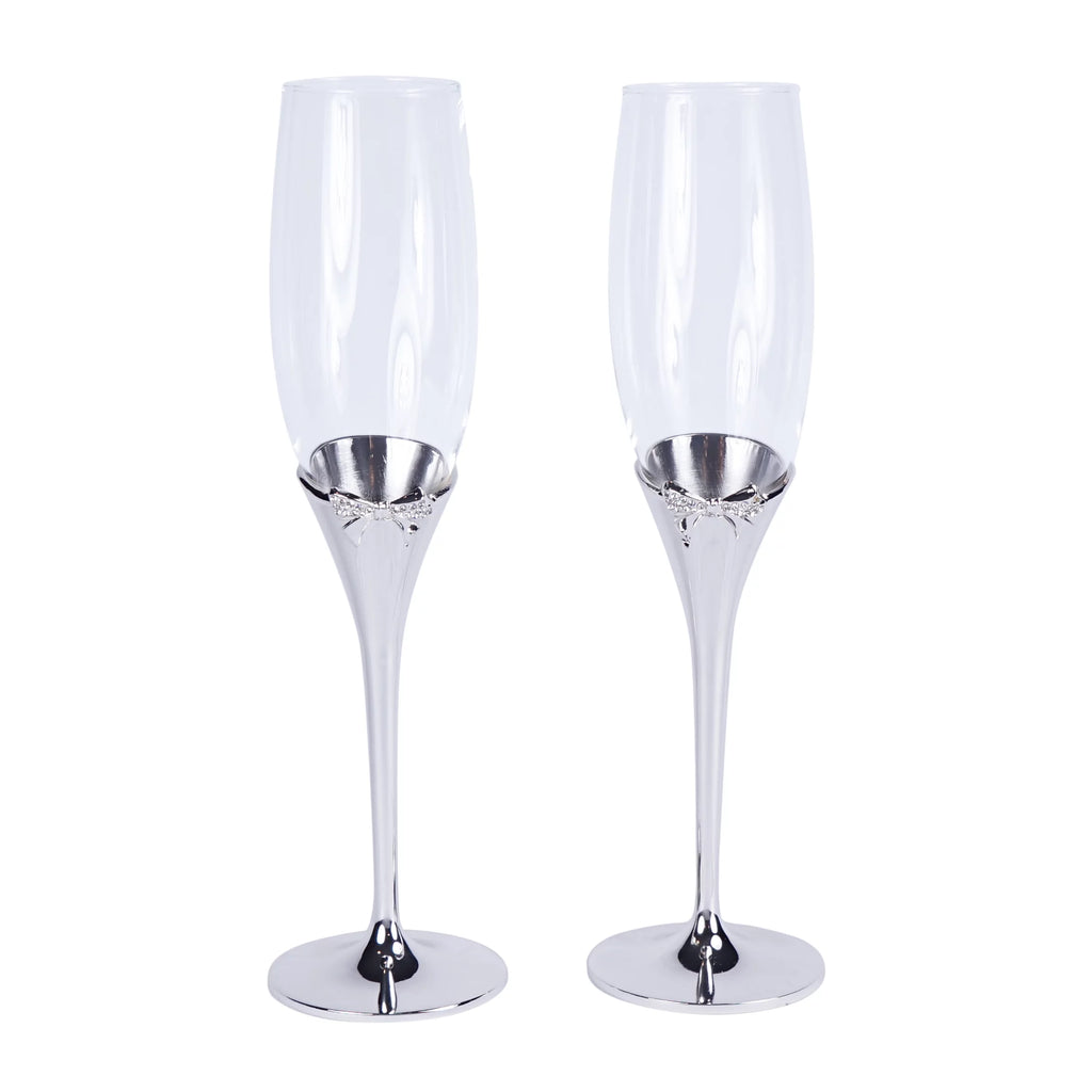 Silver Toasting Flutes X2495