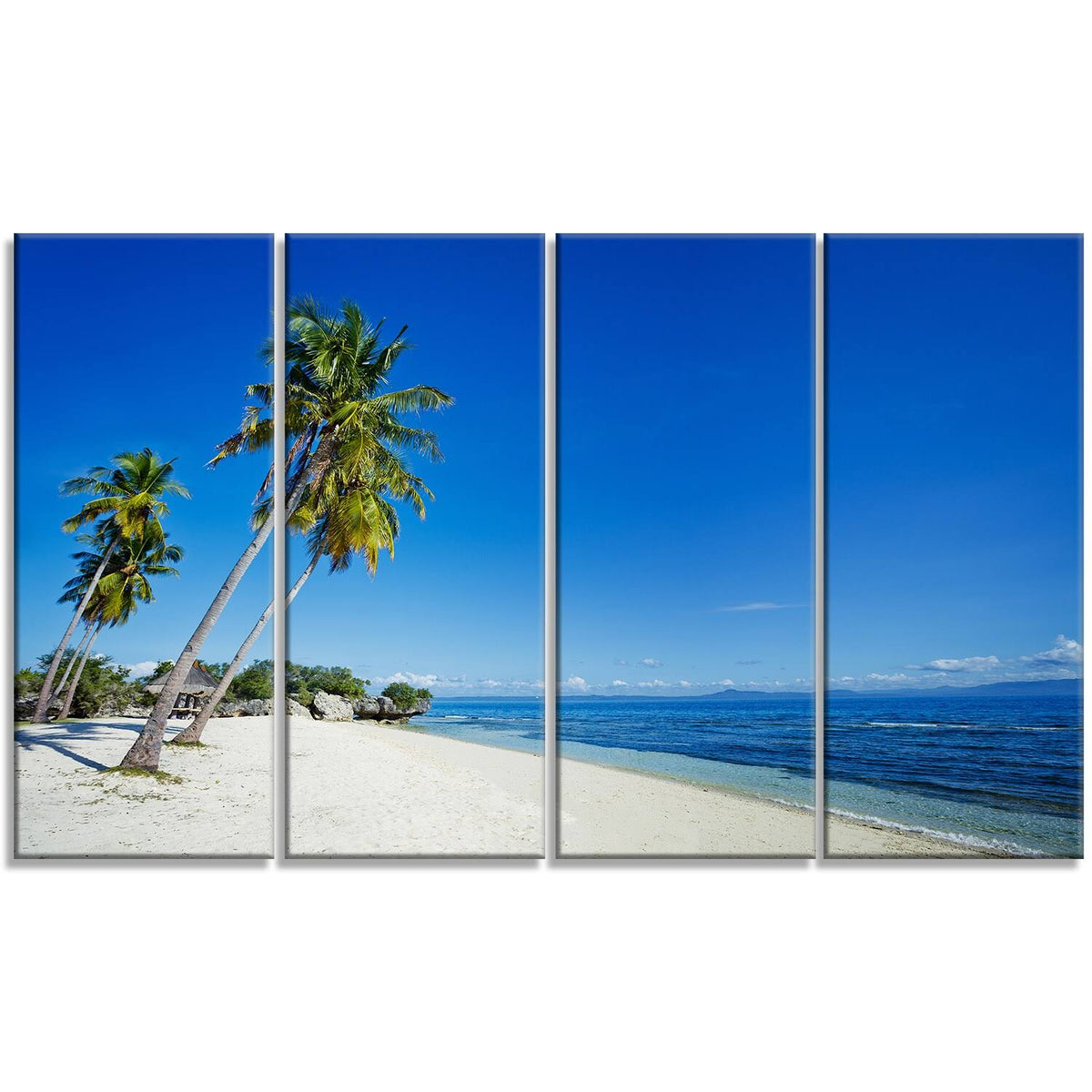 Canvas Artwork Print 60 in. Wide x 28 in. High 5 Equal Panels K147488