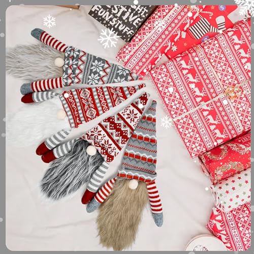 Christmas Gnome Wine Bottle Topper Covers 4pcs V375