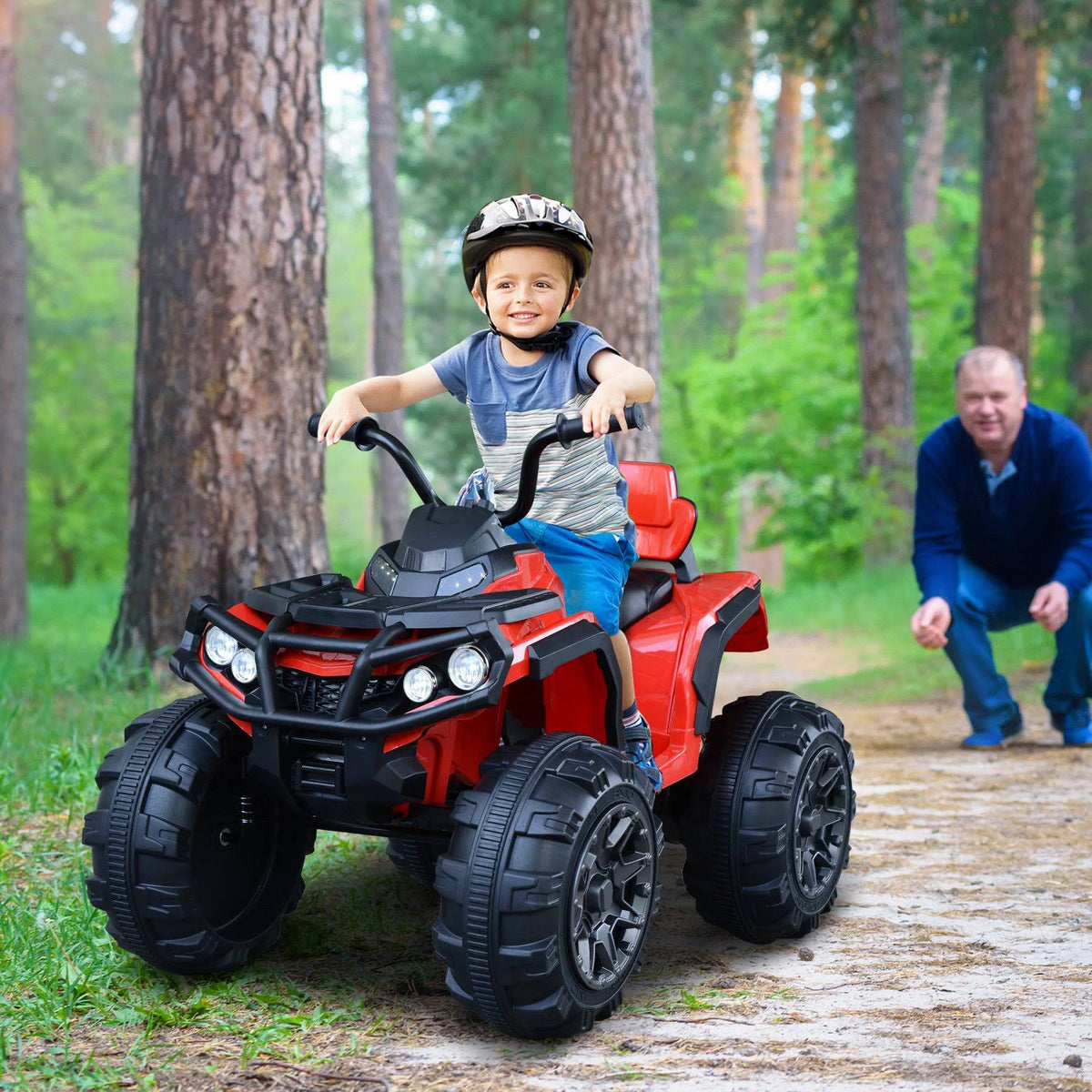 Kids Ride-On ATV Car with Headlights - Red G4423