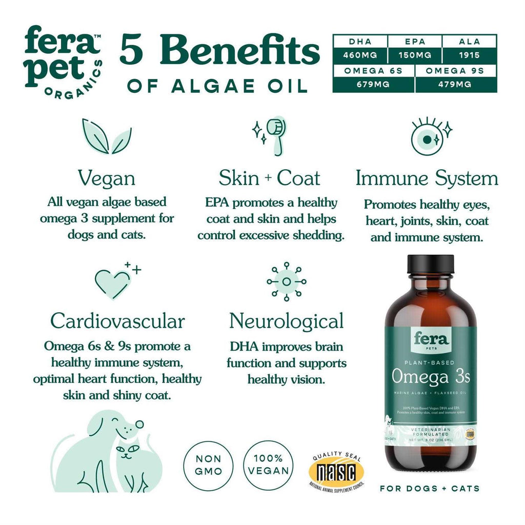 Vegan Omega-3 6, 9s Algae Oil Pet Supplies K1401