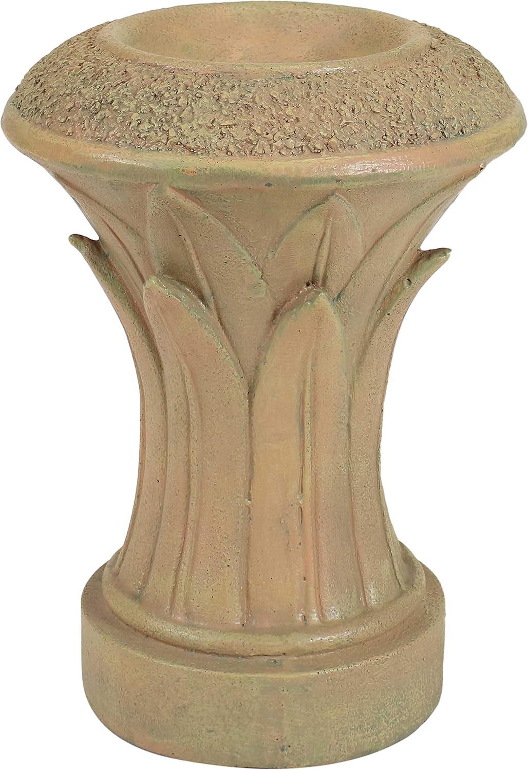 Travertine Column-Style Gazing Ball Pedestal for 10-Inch to 12-Inch Garden Spheres G26957