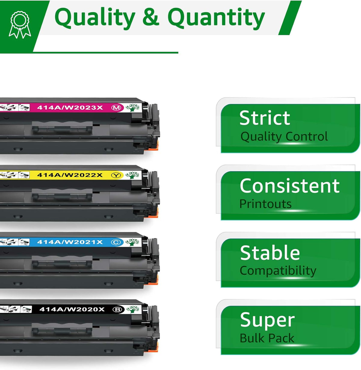 Compatible Toner Cartridge High Yield Black Cyan Magenta Yellow G8671