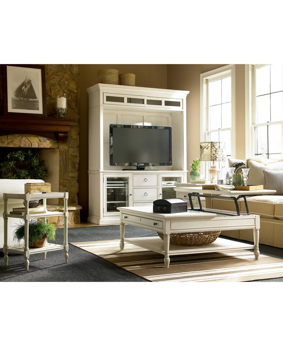 Cotton End Table C96068
