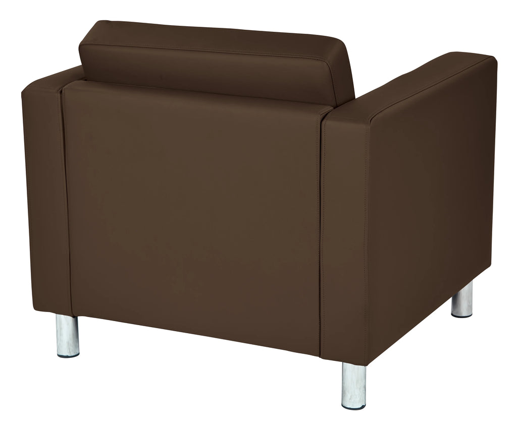 Java Brown Vinyl Armchair O24258