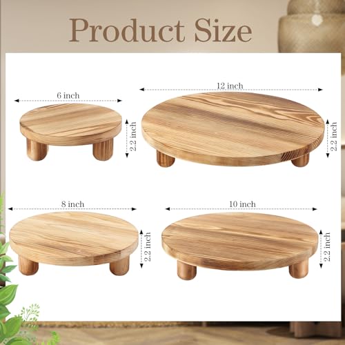 4 Pack Wooden Plant Stool Display Stand C666802