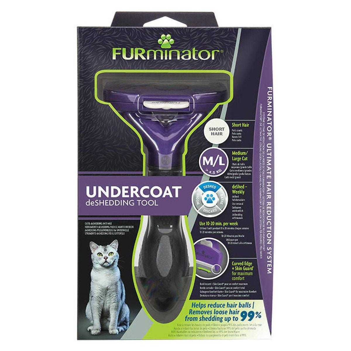 Short Hair Deshedding Tool for Large Cats G323162