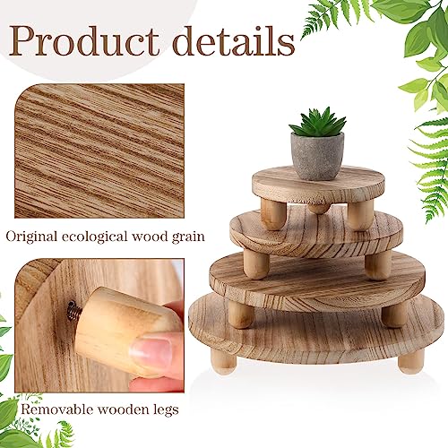 4 Pack Wooden Plant Stool Display Stand C666802