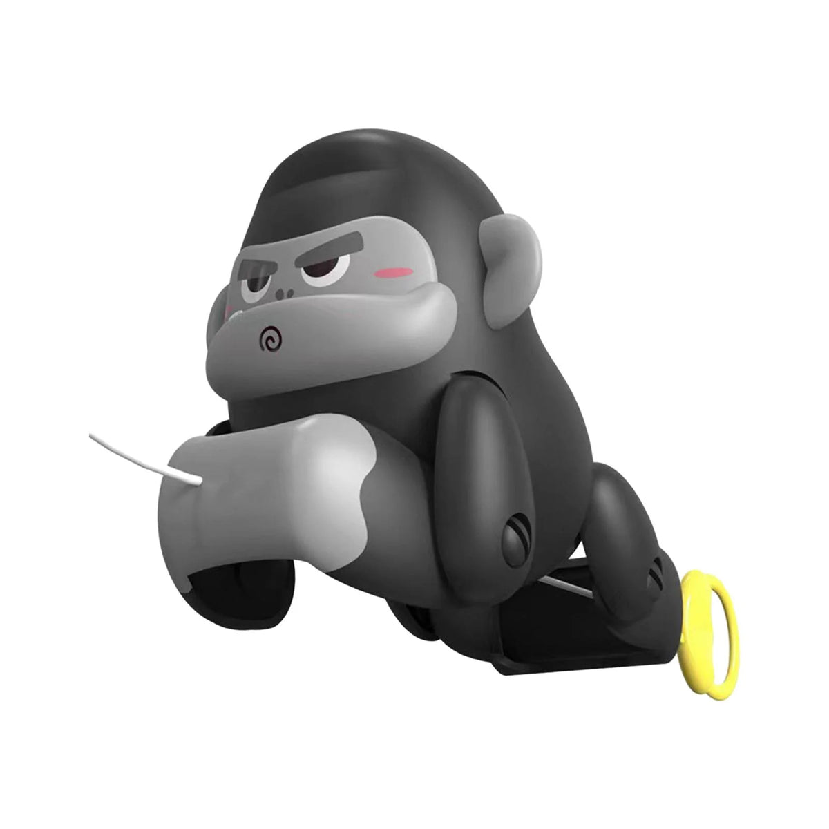 Black and Gray Pull Along Gorilla Toy O684242