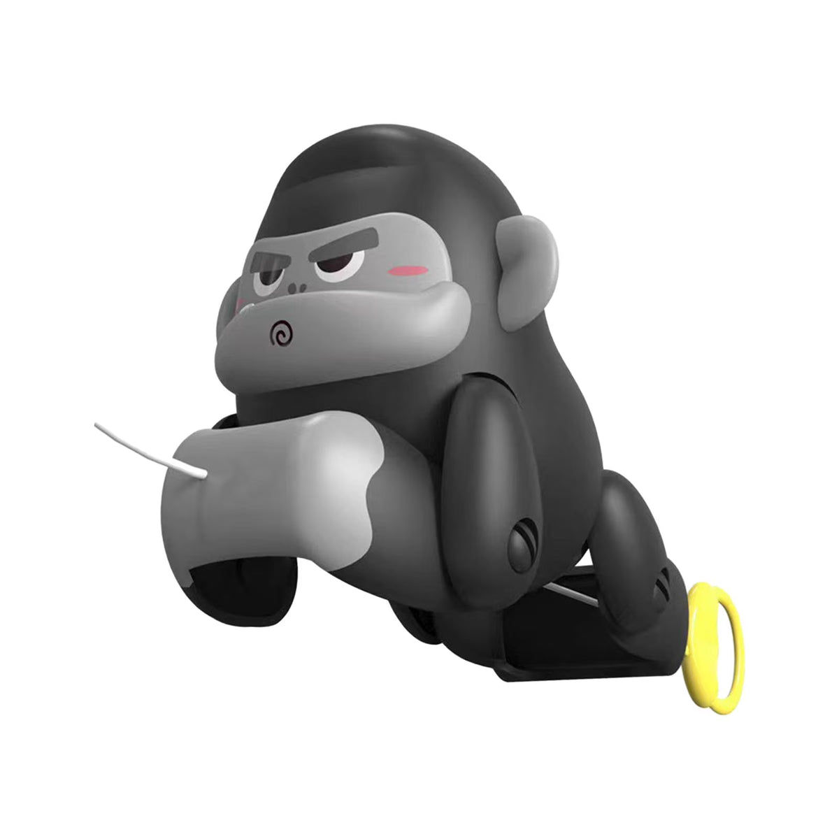 Black and Gray Pull Along Gorilla Toy O684242